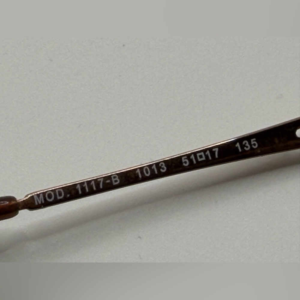 Rectangular Metal Reading Glasses in Brown and Go… - image 4